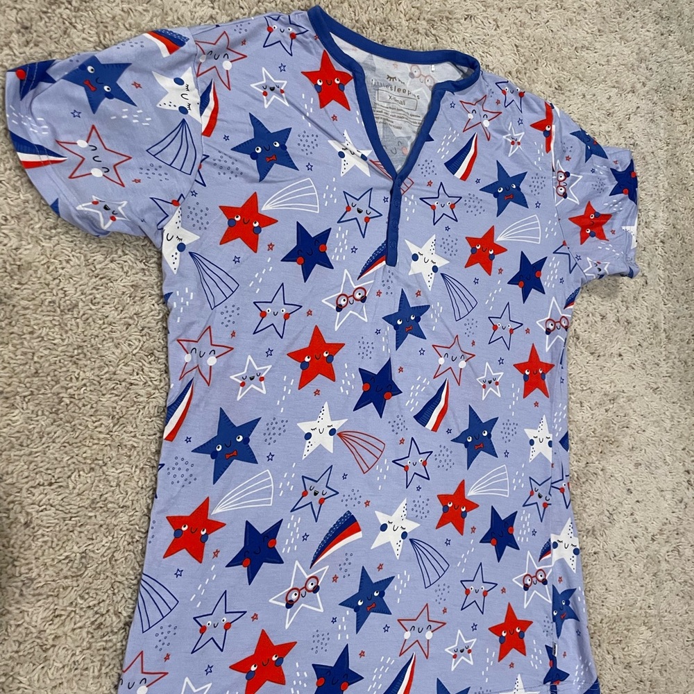 Stars & Stripes Little Sleepies Shorts & Top Set